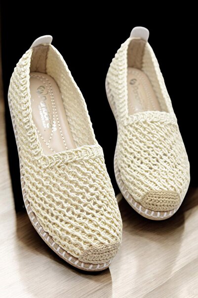 ISPARTALILAR Y25.82.199  Rahat Taban Günlük Kadın Örgü Babet Ayakkabı Kadın S...