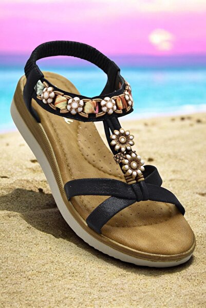 ISPARTALILAR 5627 Udobno Ortopedski đon Sa kamenčićima Žene Sandale Svakodnev...