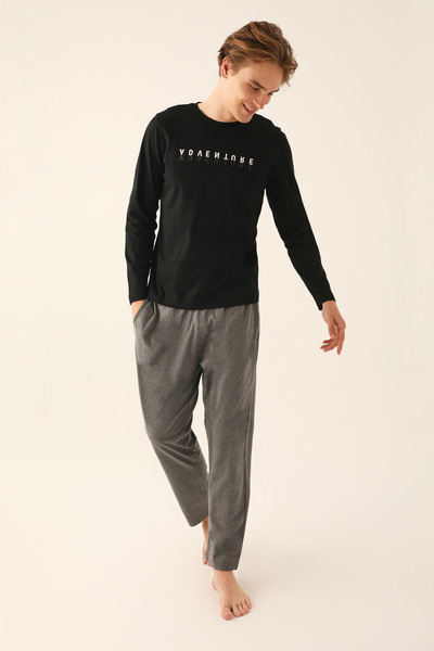 Arnetta SET DE PIJAMALE CU MÂNECĂ LUNGĂ PENTRU BĂRBAȚI