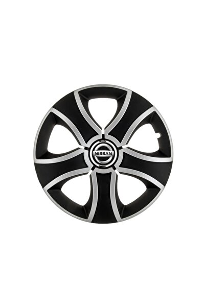 Autohelix MSA Set de 4 capace de jantă Bis Gri-Negru R15 pentru gama Nissan