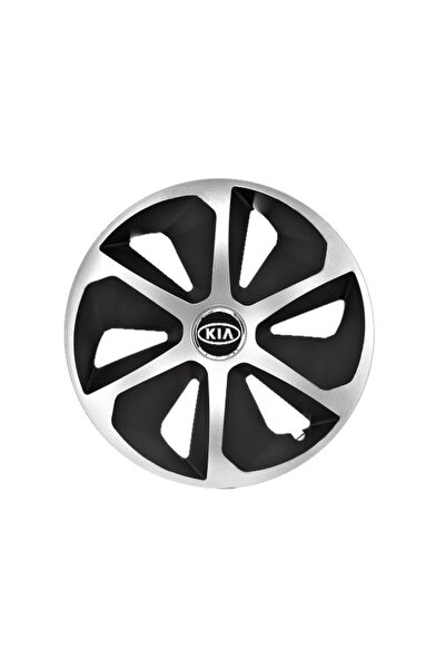 Autohelix MSA Set de 4 capace de jantă Roco Gri-Negru R15 pentru gama auto Kia