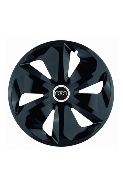 Autohelix MSA Set de 4 capace de jantă Roco negre R14, pentru Audi, model Roc...