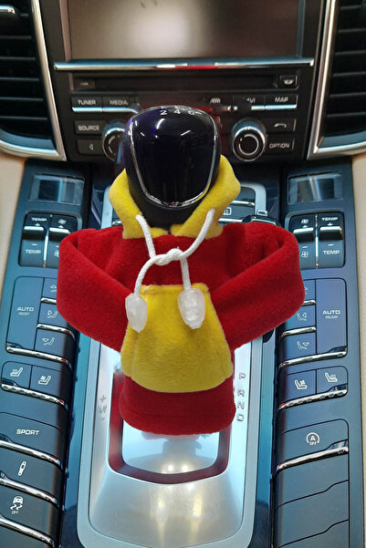 KYLE XM Sarı Kırmızı Vites Kıyafeti Araç Aksesuarı Hoodie Kapşonlu Araba Vite...