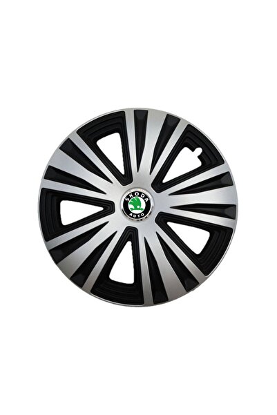 Autohelix MSA Set de 4 capace de jantă Glory Gray-Negru R15, pentru gama auto...