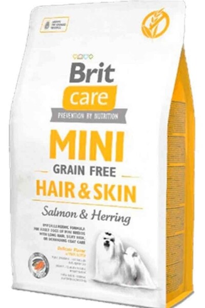 Brit Care Mini Hair&Skin Somonlu ve Ringa Balıklı Tahılsız Köpek Maması 2 Kg
