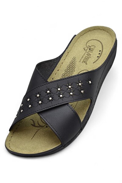 ISPARTALILAR 140504 Papuci de damă de zi cu zi cu talpă ortopedică CV TAM 41 ...