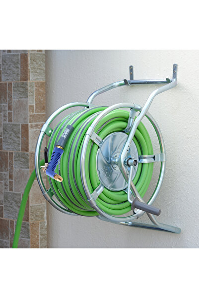 ALAYED بكرة ماء بلاستيك مع لي للري والحدائق - 25 متر - 3/4 بوصة من العايد