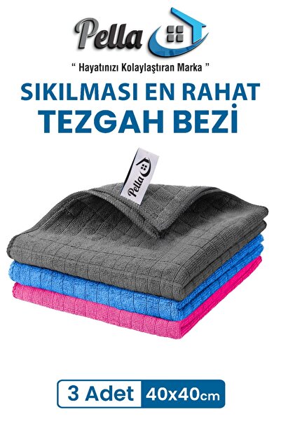pella Tezgah Bezi Ithal 40x40cm Yeşil Yüksek Su Emici Sıkılması En Kolay