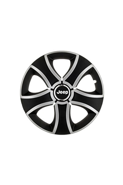 Autohelix MSA Set de 4 capace de jantă Bis Gri-Negru R16 pentru gama Jeep