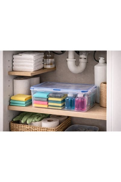 DEEMBRO Large Size 6 Lt Leakproof Sealed Silicone Vacuum Storage Container Box Airtight 23*30*13.5 cm