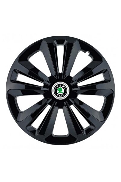 Autohelix MSA Set de 4 capace de roți Terra Black R15, pentru Skoda