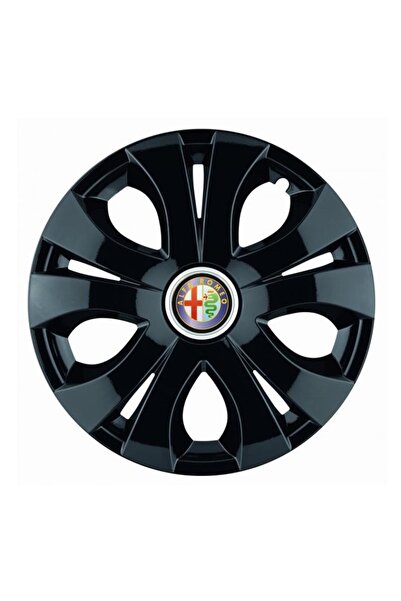 Autohelix MSA Set de 4 capace pentru roți negre R14, compatibile cu Alfa Romeo