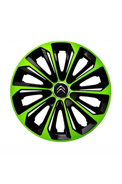 Autohelix MSA Set de 4 capace de jantă R15 verzi extra rezistente pentru gama...