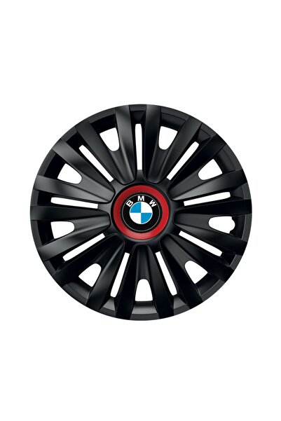 Autohelix MSA Set de 4 capace de roți negre cu inel roșu Royal R16 pentru gam...