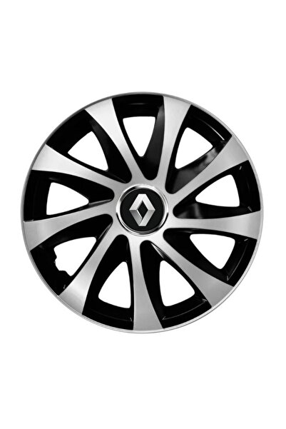 Autohelix MSA Set de 4 capace de jantă Drift extra argintii și negre R14 comp...