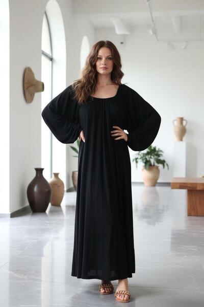 Su Koleksiyon Μακρύ φόρεμα Nova Viscose Draped σε στυλ Boho