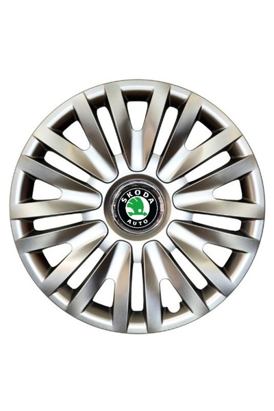 OEM Set de 4 capace pentru roți 15 inch (R15) pentru Skoda, model 313