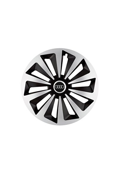 Autohelix MSA Set de 4 capace jante Fox Gri-Negru R15 pentru gama de mașini Audi