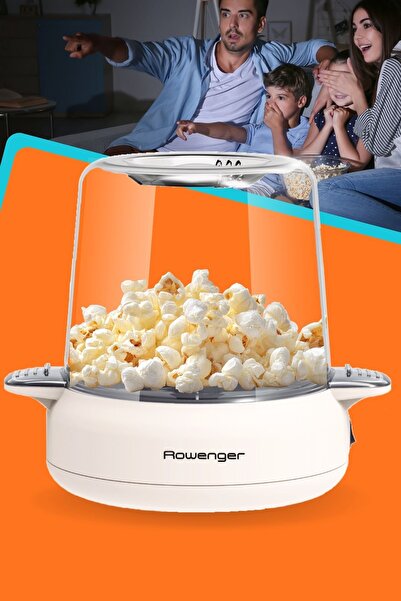 Rowenger ROW-500 Mısır Patlatma Makinesi Yağsız Ve Sağlıklı Popcorn 100gr Kap...