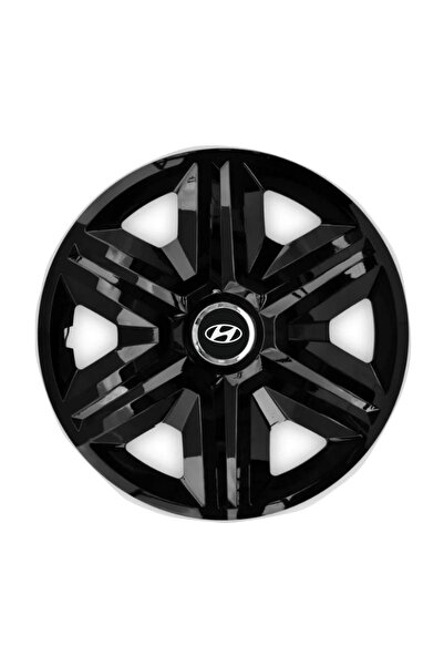 Autohelix MSA Set de 4 capace de roată rapide negre R15 pentru gama auto Hyundai