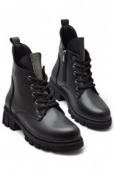 ISPARTALILAR 886 Lace-Up Zippered Daily Γυναικείες Μπότες Παπούτσια Winter St...