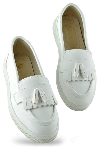 ISPARTALILAR 652Y نعل مريح جورجيك حذاء لاوفر يومي للنساء حذاء باليه للنساء