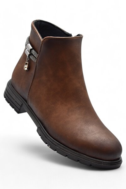 ISPARTALILAR 450Z Жіночі черевики на блискавці для щоденного носіння, з камін...