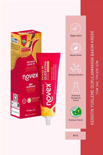 NOVEX Brezilya Keratin - Kurumuş Ve Zarar Görmüş Saçlar Için Keratin Yükleme ...