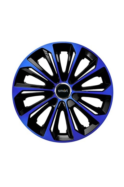 Autohelix MSA Set de 4 capace de jantă R14 albastre extra rezistente pentru g...