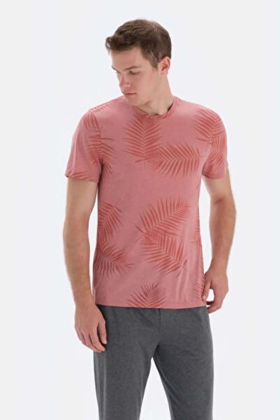 Eros 33062 Σετ πιτζάμες ανδρικό σορτς σολομού - κοντομάνικο, βαμβακερό