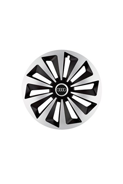 Autohelix MSA Set de 4 capace de jantă Fox Gri-Negru R14 pentru gama de mașin...