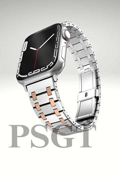PSGT Watch 2/3/4/5/6/7/8/9/Se 42-44-45-49mm S10/11(46) Uyumlu Metal Paslanmaz...