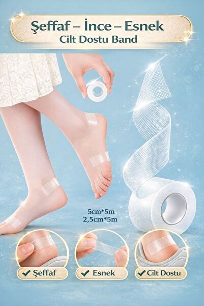 Octacare Şeffaf Polietilen Tıbbi Plaster Hipoalerjenik 5m X 2,5 Cm