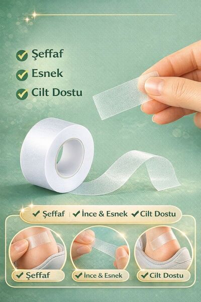 Octacare Şeffaf Polietilen Tıbbi Plaster Hipoalerjenik 5m X 5cm