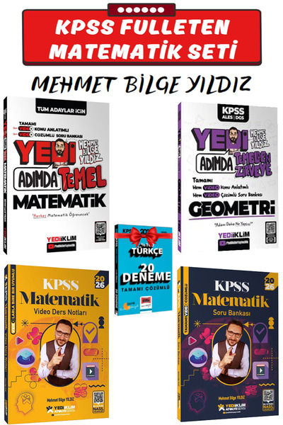 Yediiklim Yayınları Mehmet Bilge Yıldız|Yedi Adımda Temel Matematik+Yedi Adım...