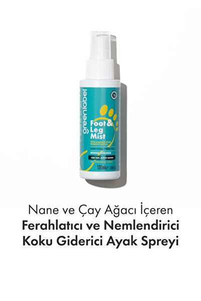 Greenlabel Nane ve Çay Ağacı İçeren Ayak Koku Giderici Sprey 100 ml
