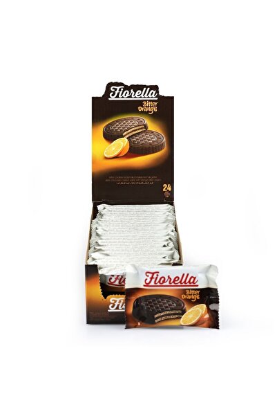 FIORELLA Crunch Bitter Çikolatalı Portakal Kremalı Gofret 20 Gr. 24lü (1 Paket)