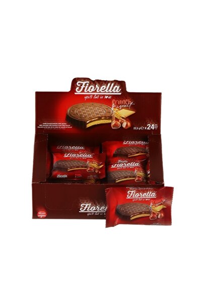 FIORELLA 22.5 جرام بسكويت كريمة البندق والشوكولاتة - 24 قطعة (صندوق واحد)