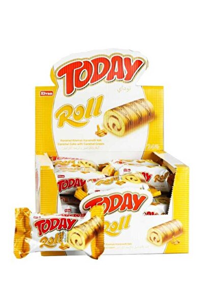 Elvan كيك سويس رول بالكراميل اليوم 35 جرام 24 قطعة (علبة واحدة)