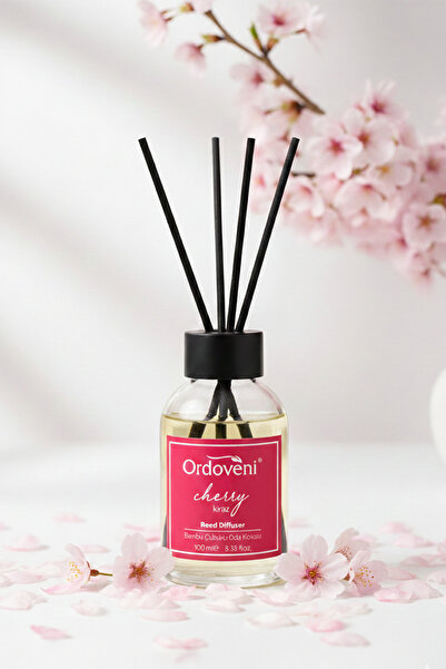 OrdoVeni Japon Kiraz Çiçeği Kokulu Çubuklu Oda Kokusu | 100ML | Doğal, Kalıcı...