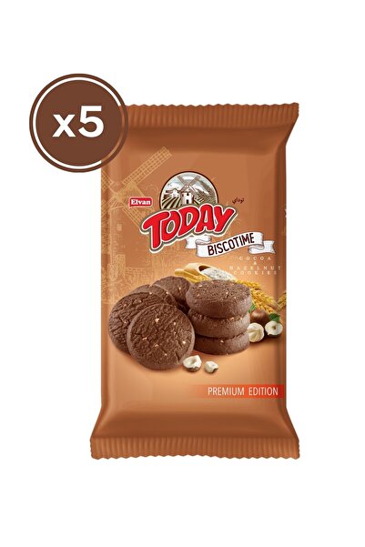 Elvan بسكويت بيكوتايم بالكاكاو وقطع الجوز 250 جرام. (5 عبوات)