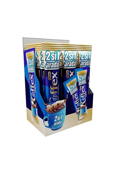 Elvan Coffex 2 si 1 Arada Hazır Kahve 12 Gr. (1 Kutu)