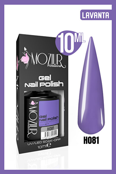 MOZIUR Kalıcı Oje Uv Led H081 (MOR SERİSİ) 10ml