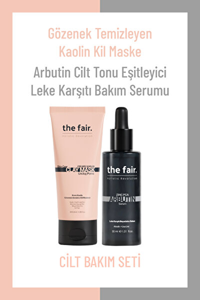 the fair. the fair. Kaolin Gözenek Karşıtı Kil Maskesi ve Leke Karşıtı Bakım ...