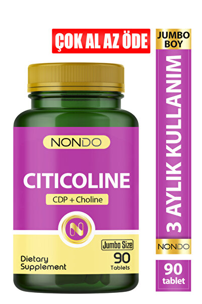 Nondo Sitikolin 90 Tablet ( Jumbo Boy Citicoline Fosfotidikolin )