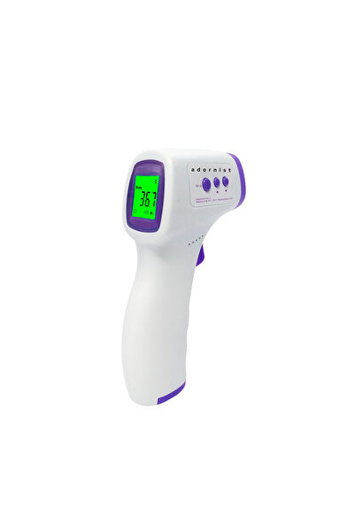 ADORN Dijital Temassız Ateş Ölçer Alından Vücut Termometre Nesne Sıcaklık Ölçer