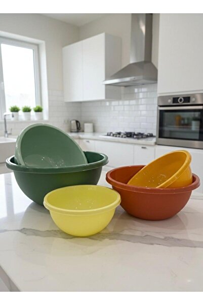 Tercih Home 5'li Çok Amaçlı Neo Aura Yuvarlak Karıştırma Kasesi - (30+25+22+1...