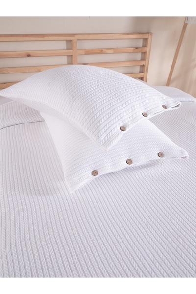 Cottonest Single Knit Pique Bed Spread with Pillow