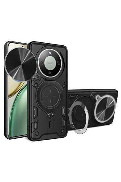 SKYDDAR INNOVATION Carcasă pentru Honor Magic8 Lite, CamGuard Pro, inel magne...