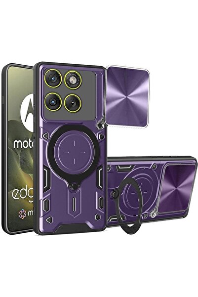 SKYDDAR INNOVATION Husă pentru Motorola Edge 70, CamGuard Pro, inel magnetic,...